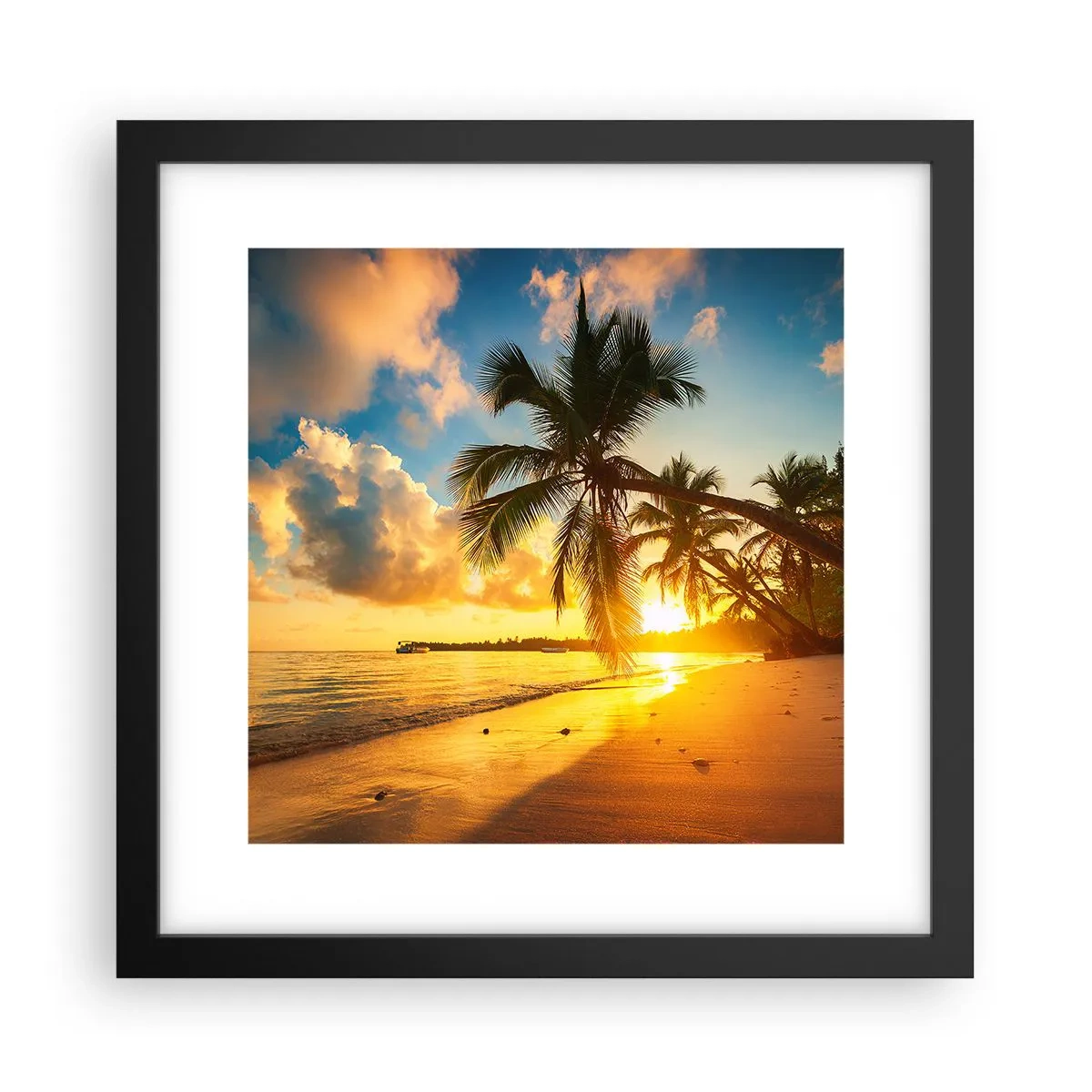 Poster în ramă neagră - Visul din Caraibe - 30x30 cm