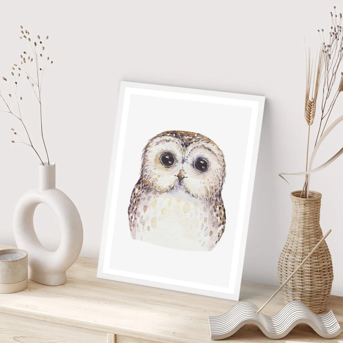 Poster în ramă albă - Uită-te în ochii mei - 30x40 cm