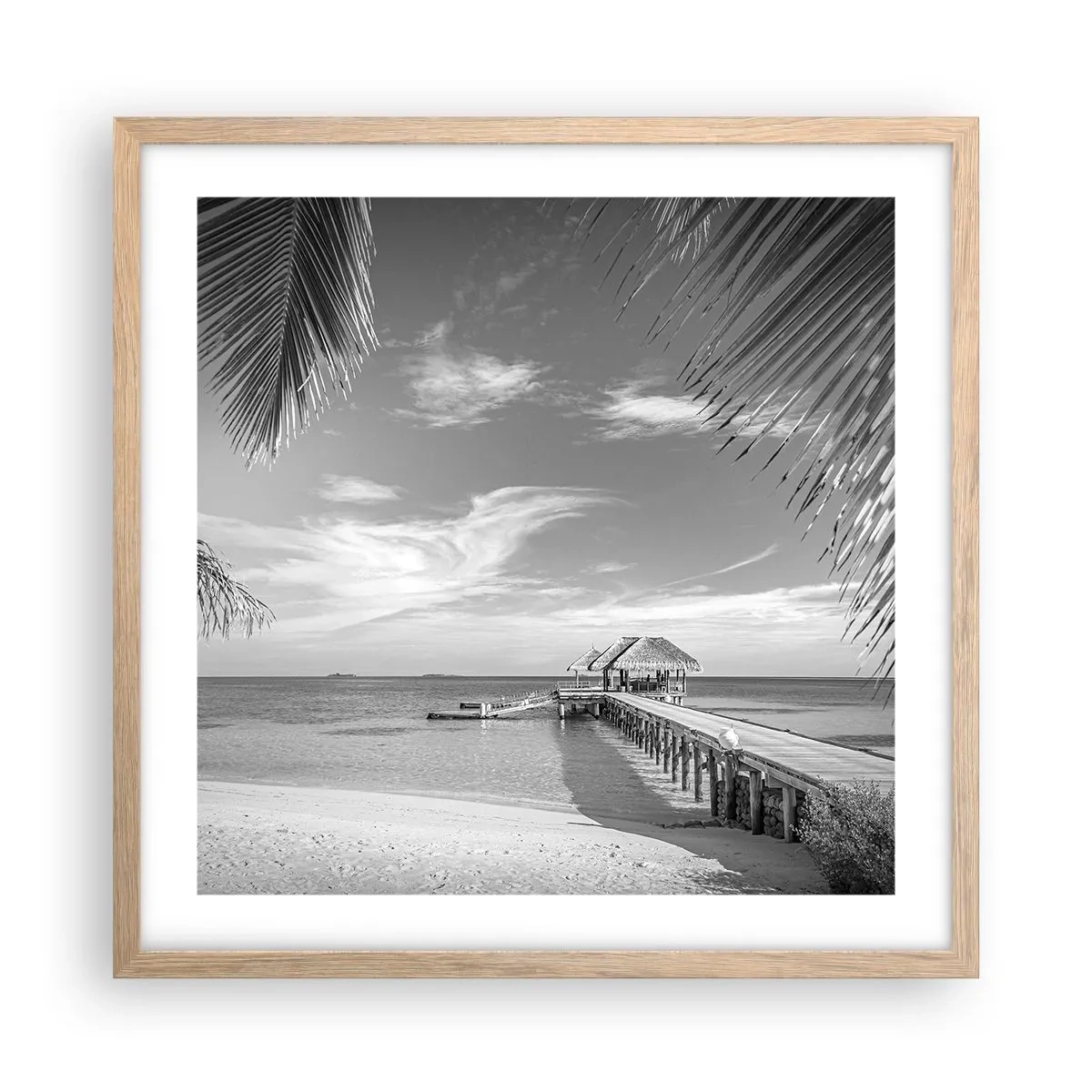 Poster în ramă de stejar deschis - O amintire sau un vis? - 50x50 cm