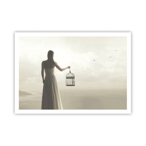 Poster - Fii liberă - 100x70 cm