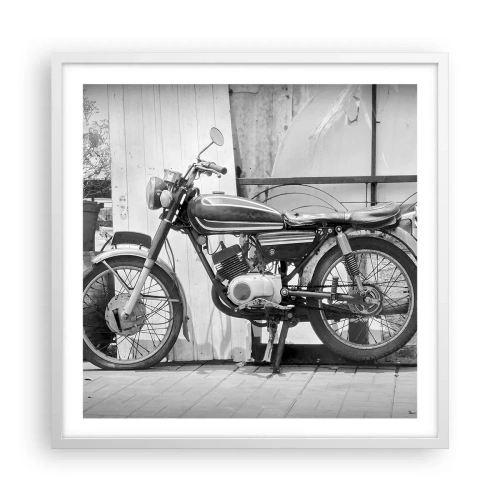 Poster în ramă albă - Clasicul înainte de toate - 60x60 cm