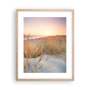 Poster în ramă de stejar deschis - Cântec de leagăn baltic - 40x50 cm