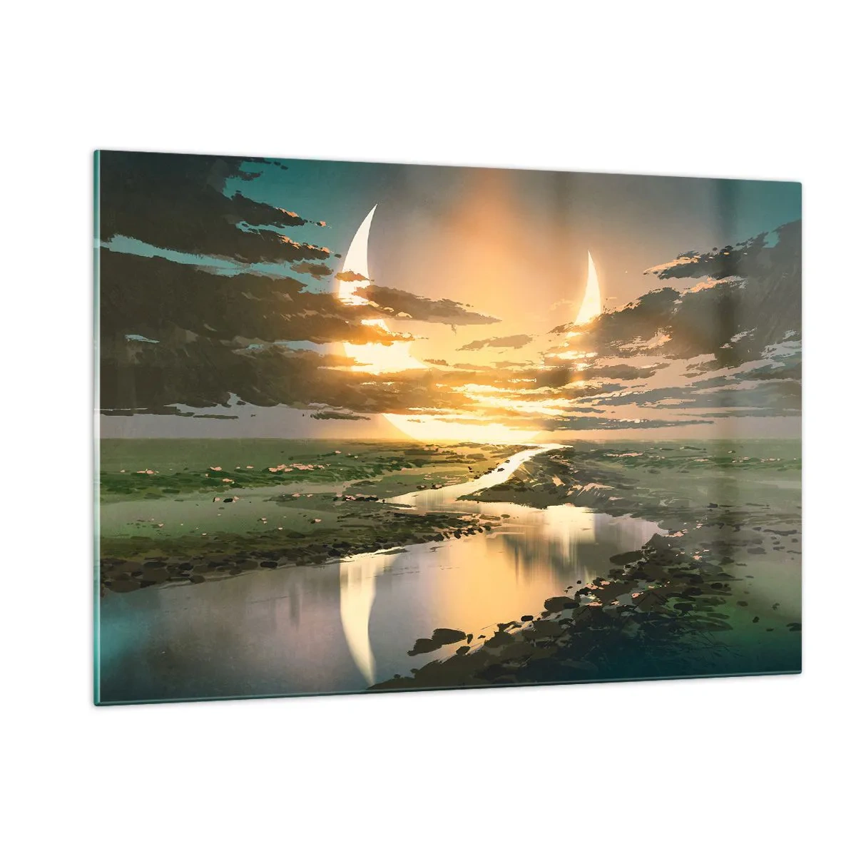 Tablou pe sticlă - Undeva într-o galaxie foarte, foarte îndepărtată - 120x80 cm