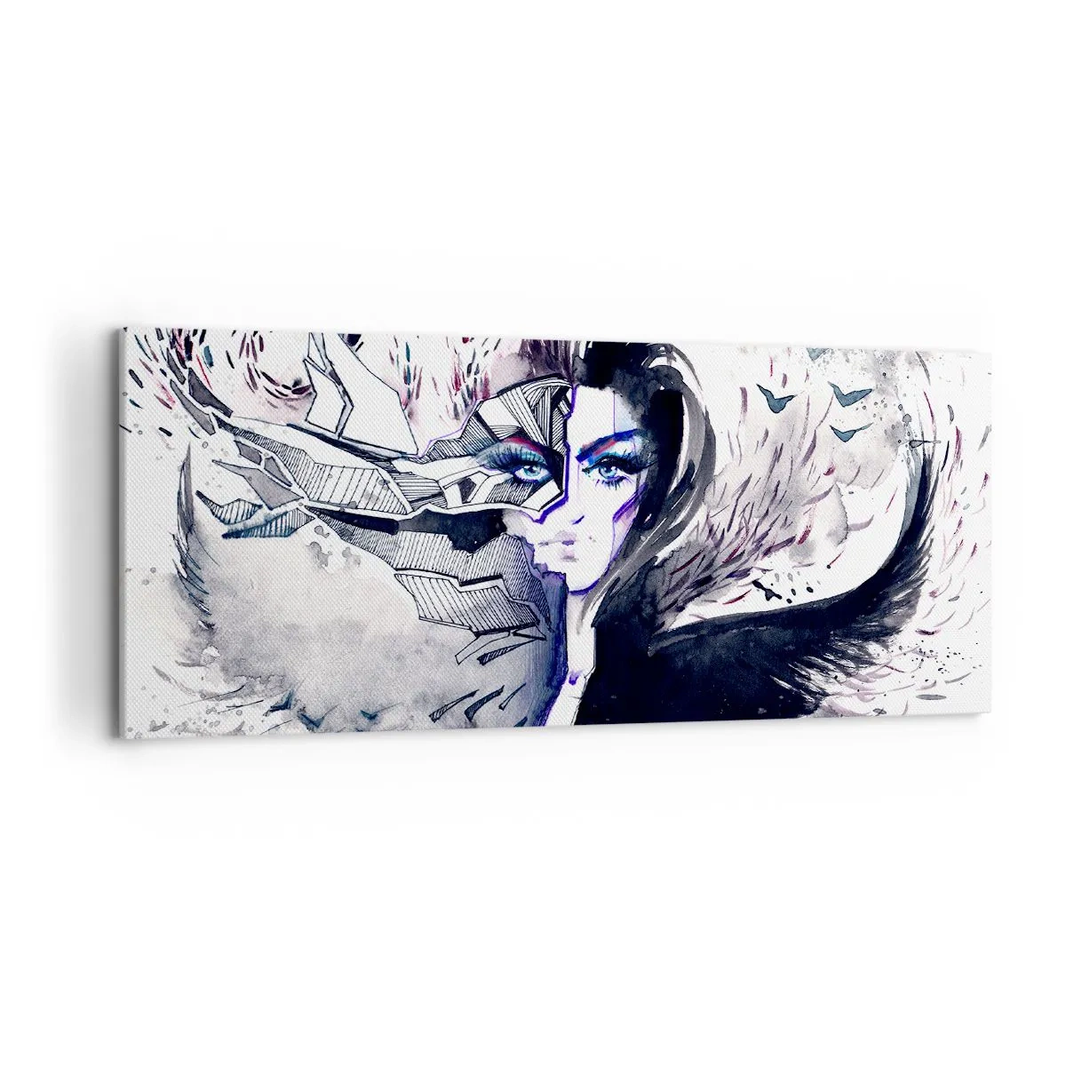 Tablou pe pânză - Demonică și frumoasă - 120x50 cm