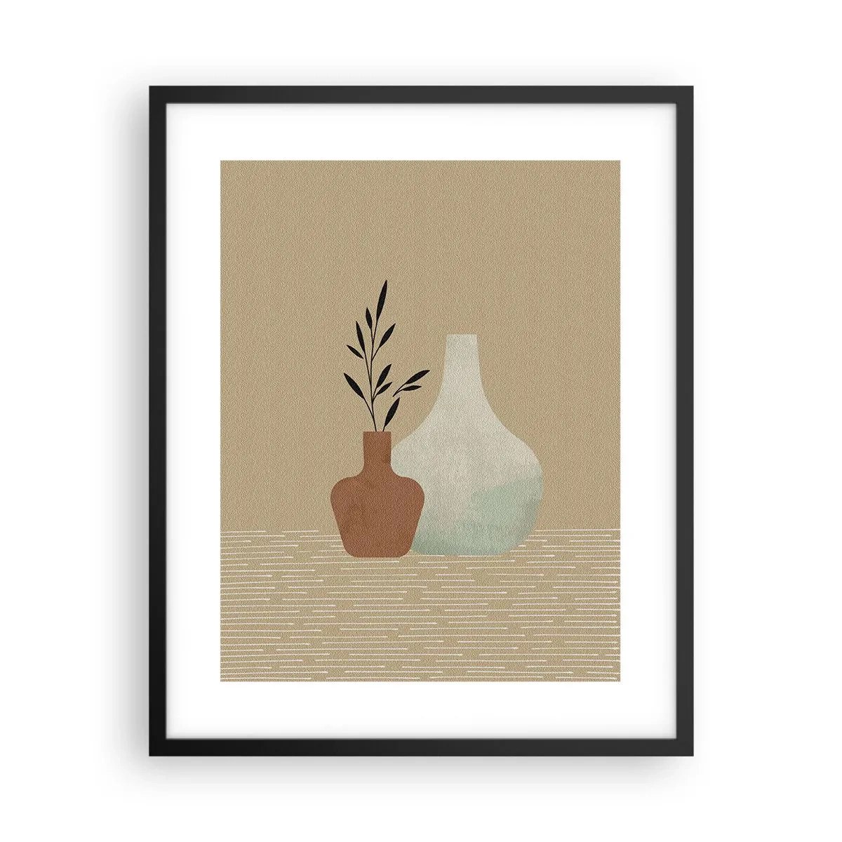 Poster în ramă neagră - Vasul și ideea sa - 40x50 cm