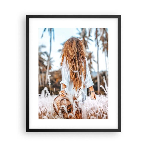 Poster în ramă neagră - Născută din puful de iarbă - 40x50 cm