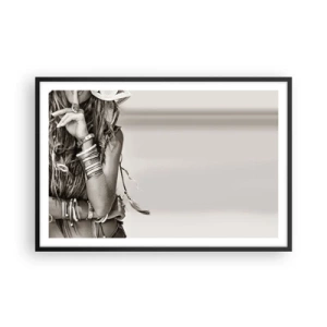 Poster în ramă neagră - Ca o fată - 91x61 cm