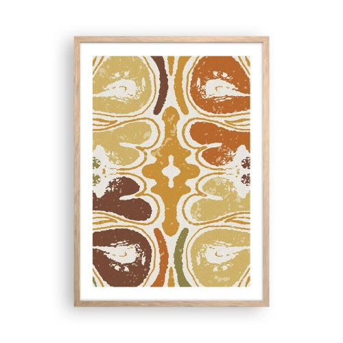 Poster în ramă de stejar deschis - Abstracție sentimentală - 50x70 cm