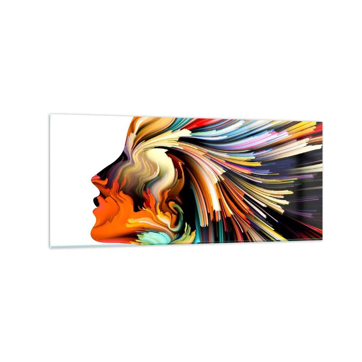 Tablou pe sticlă - O explozie de imaginație - 120x50 cm