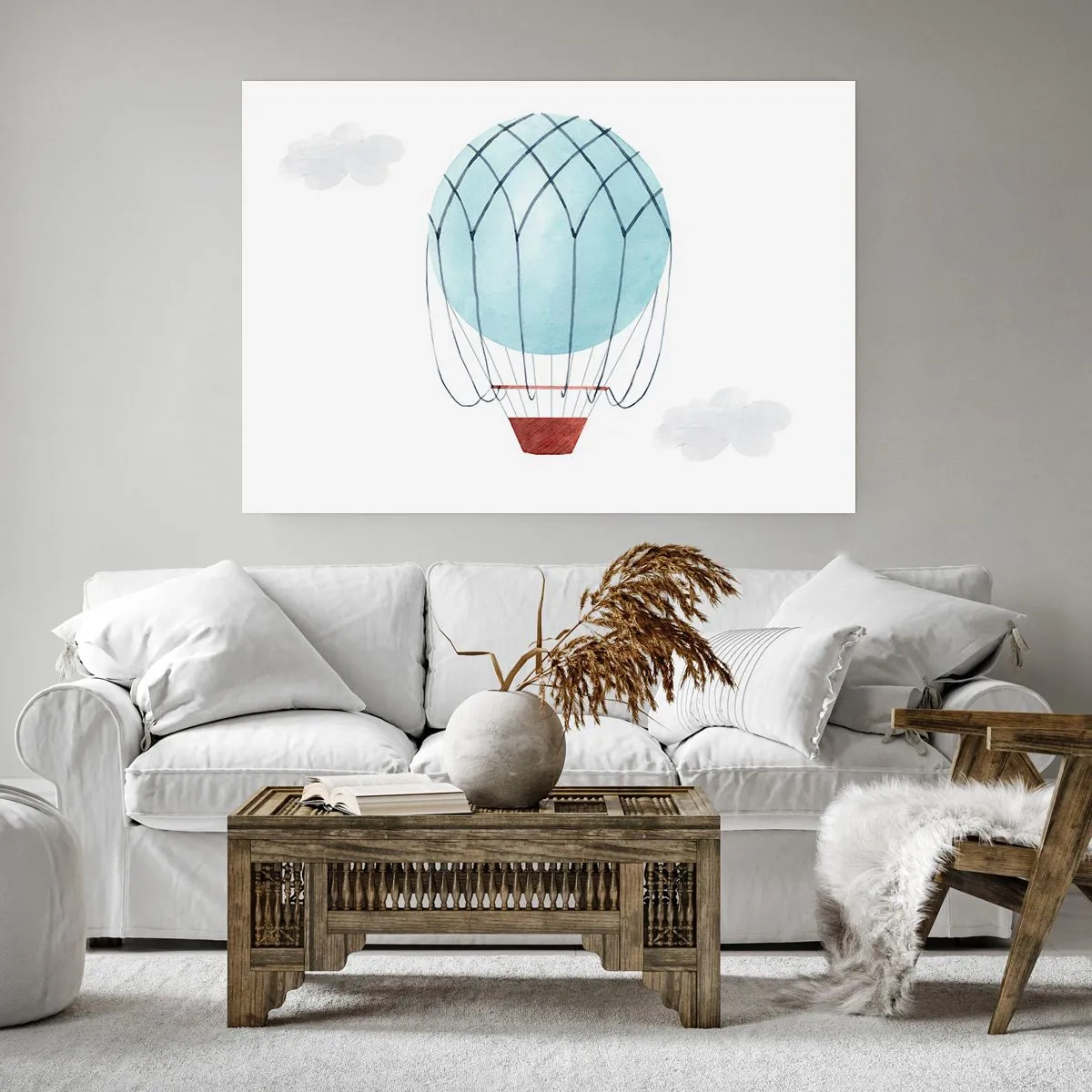 Poster - Complet în nori - 100x70 cm