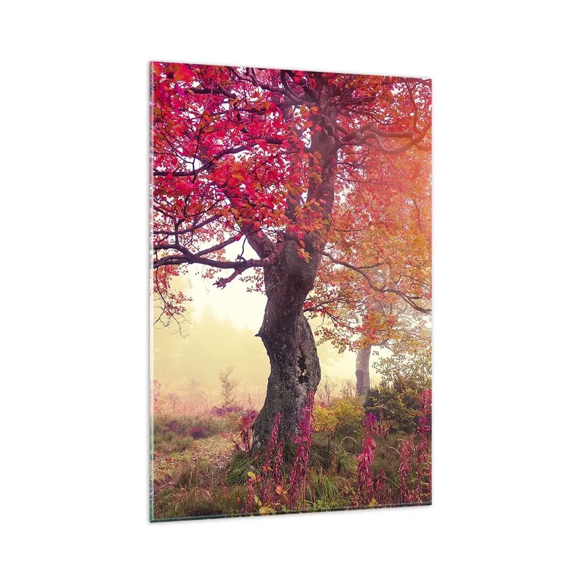 Tablou pe sticlă - O frenezie de înflorire - 80x120 cm