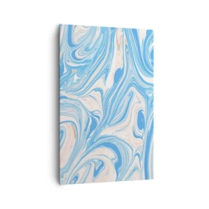 Tablou pe pânză - Splash în turcoaz - 80x120 cm