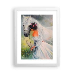 Poster în ramă albă - Ca dintr-un vis frumos - 30x40 cm