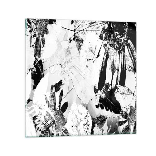 Tablou pe sticlă - Toamna în negativ - 40x40 cm