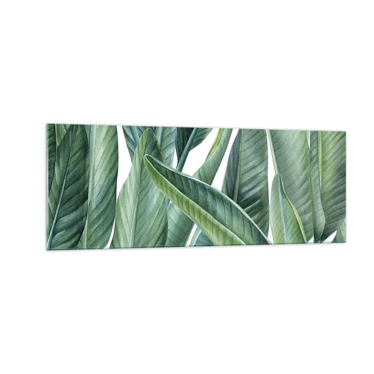 Tablou pe sticlă - Verdeața în sine - 140x50 cm