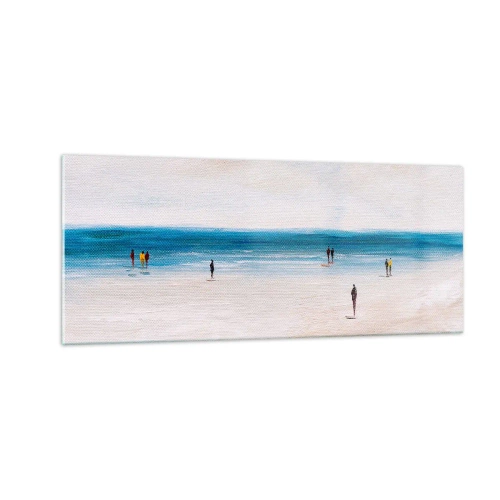 Tablou pe sticlă - Nevoia naturală - 100x40 cm