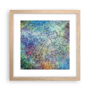 Poster în ramă de stejar deschis - Nu este atât de simplu - 30x30 cm