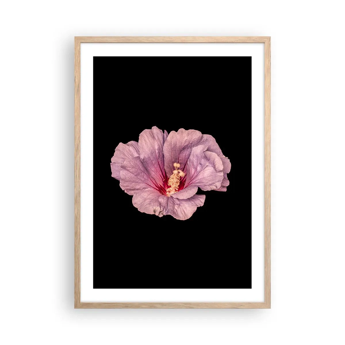 Poster în ramă de stejar deschis - Direct la inimă - 50x70 cm