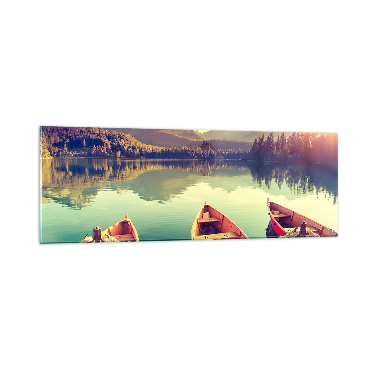 Tablou pe sticlă - Pentru a trăi după legile sale - 90x30 cm