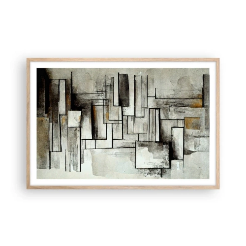 Poster în ramă de stejar deschis - Puterea simplității - 91x61 cm
