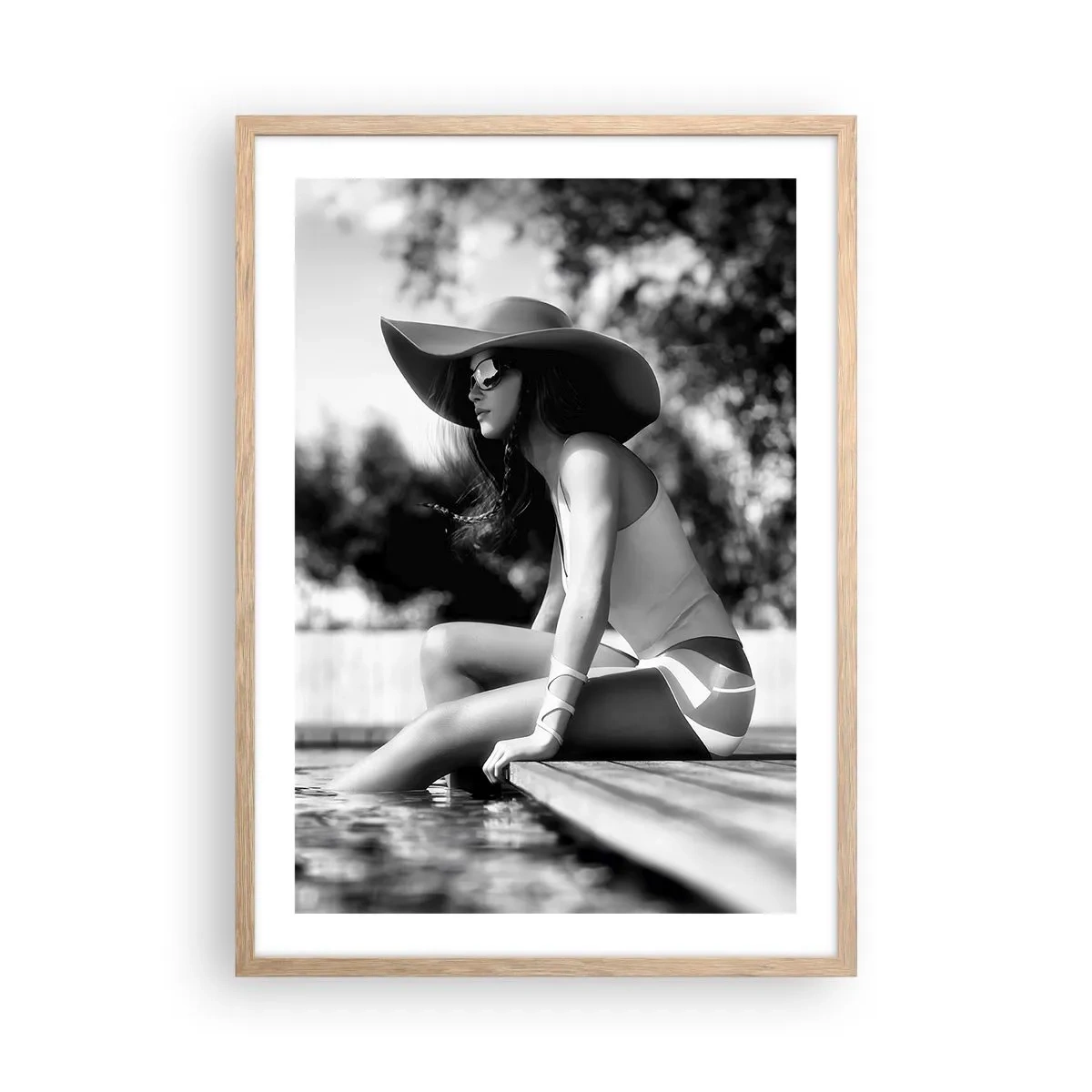Poster în ramă de stejar deschis - Vis de vară - 50x70 cm