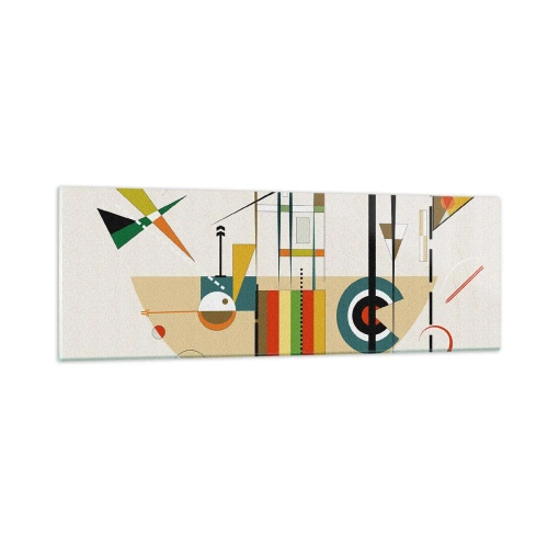 Tablou pe sticlă - Și lumea râde - 90x30 cm