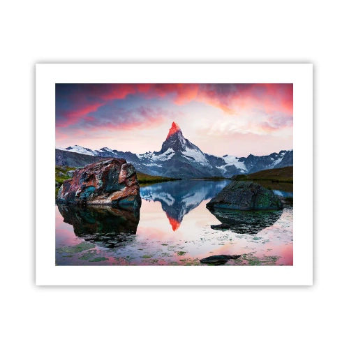 Poster - Inima munților este fierbinte - 50x40 cm