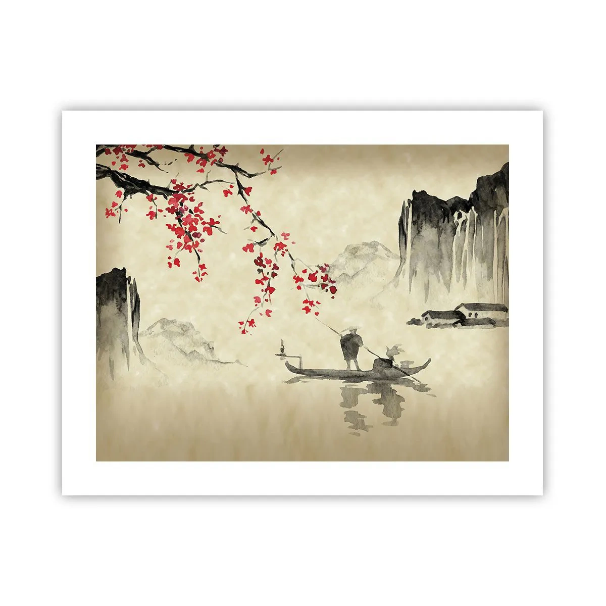 Poster - În țara florilor de cireș - 50x40 cm