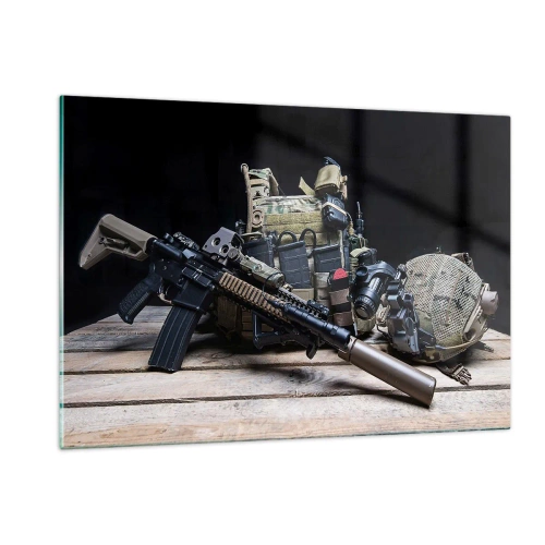 Tablou pe sticlă - Pe loc repaus! - 120x80 cm