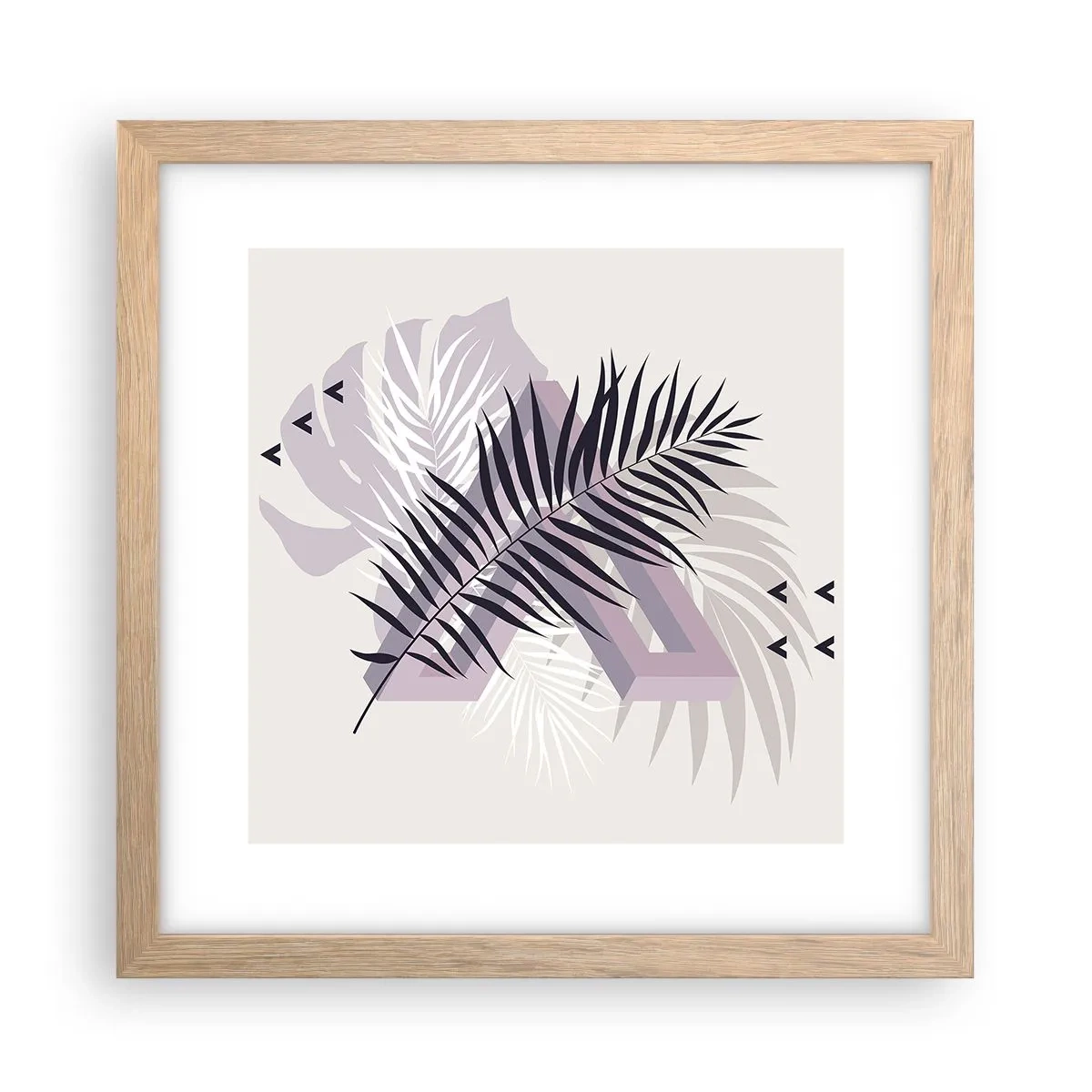 Poster în ramă de stejar deschis - Umbra unei umbre - 30x30 cm