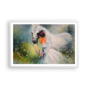 Poster în ramă albă - Ca dintr-un vis frumos - 91x61 cm