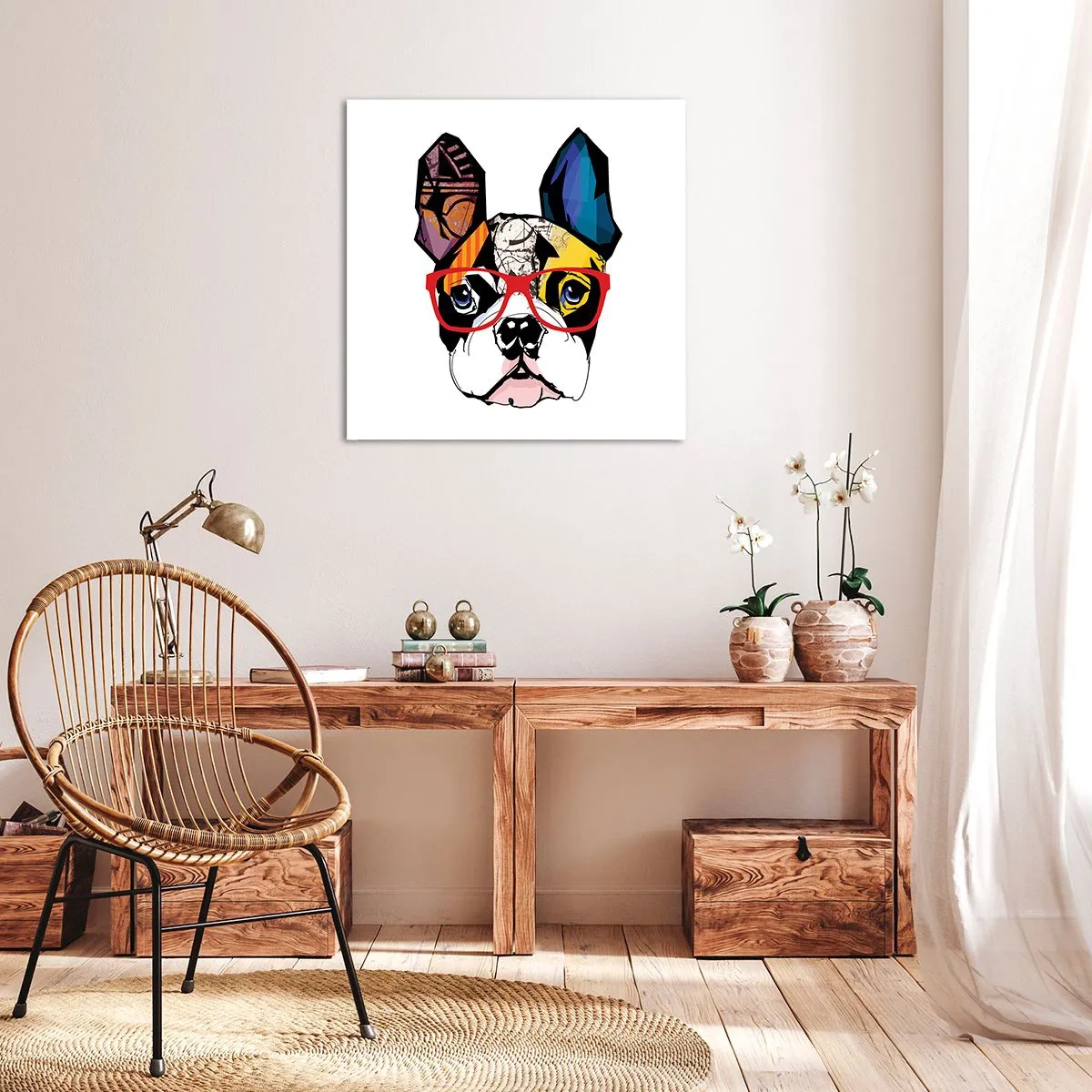 Tablou pe pânză - Intelectualist - 40x40 cm