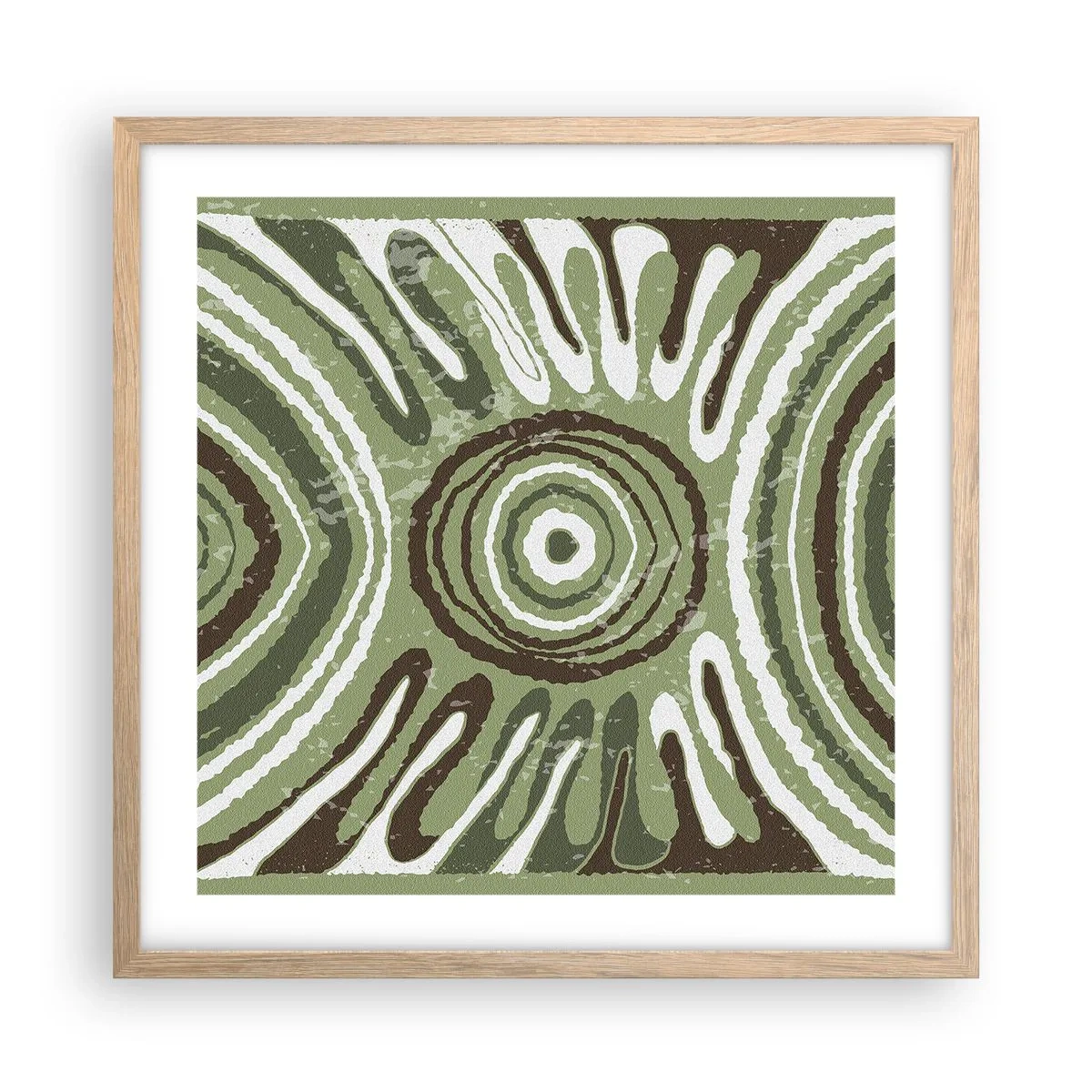 Poster în ramă de stejar deschis - Explozie de emoții - 50x50 cm