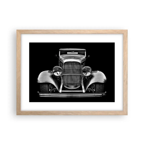 Poster în ramă de stejar deschis - Un adevărat gentleman - 40x30 cm