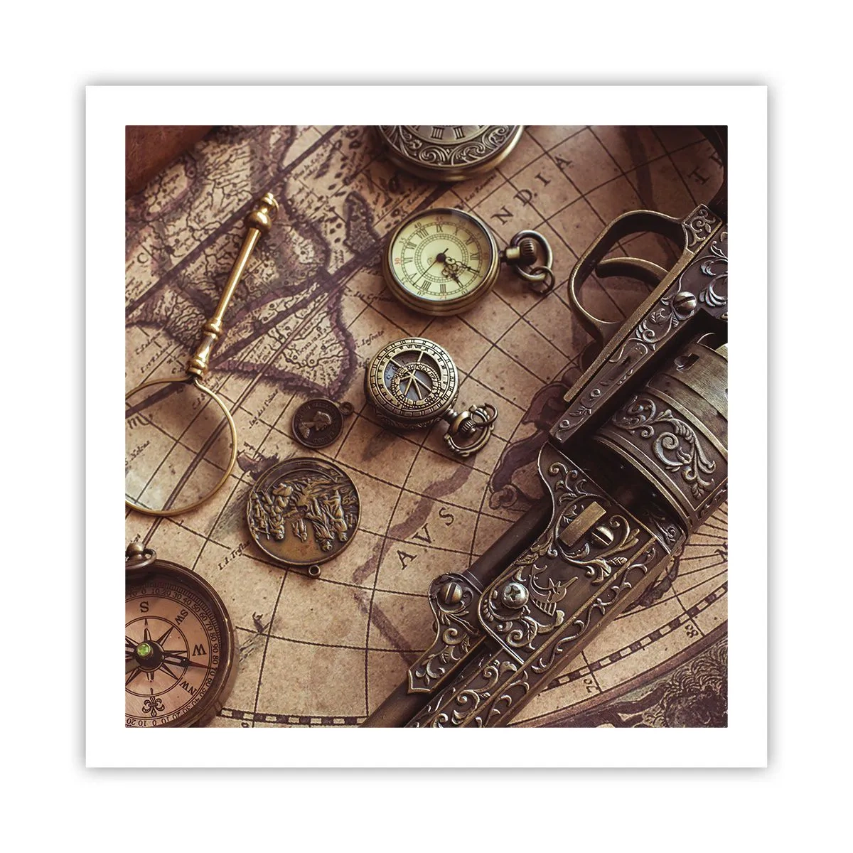 Poster - Sugestii de aventură - 60x60 cm