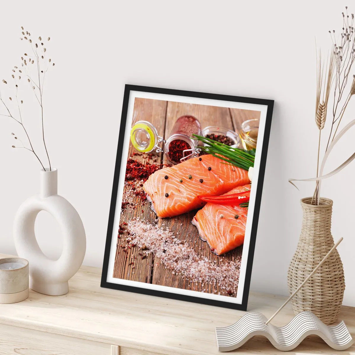 Poster în ramă neagră - O aventură norvegiană în bucătărie - 30x40 cm