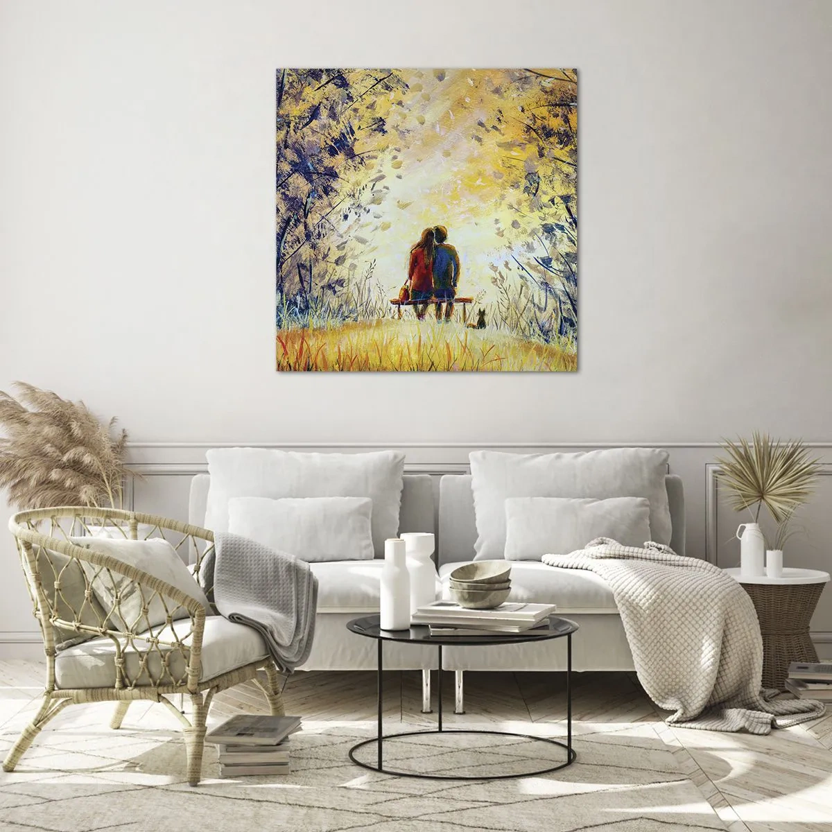 Tablou pe sticlă - Un moment magic - 50x50 cm