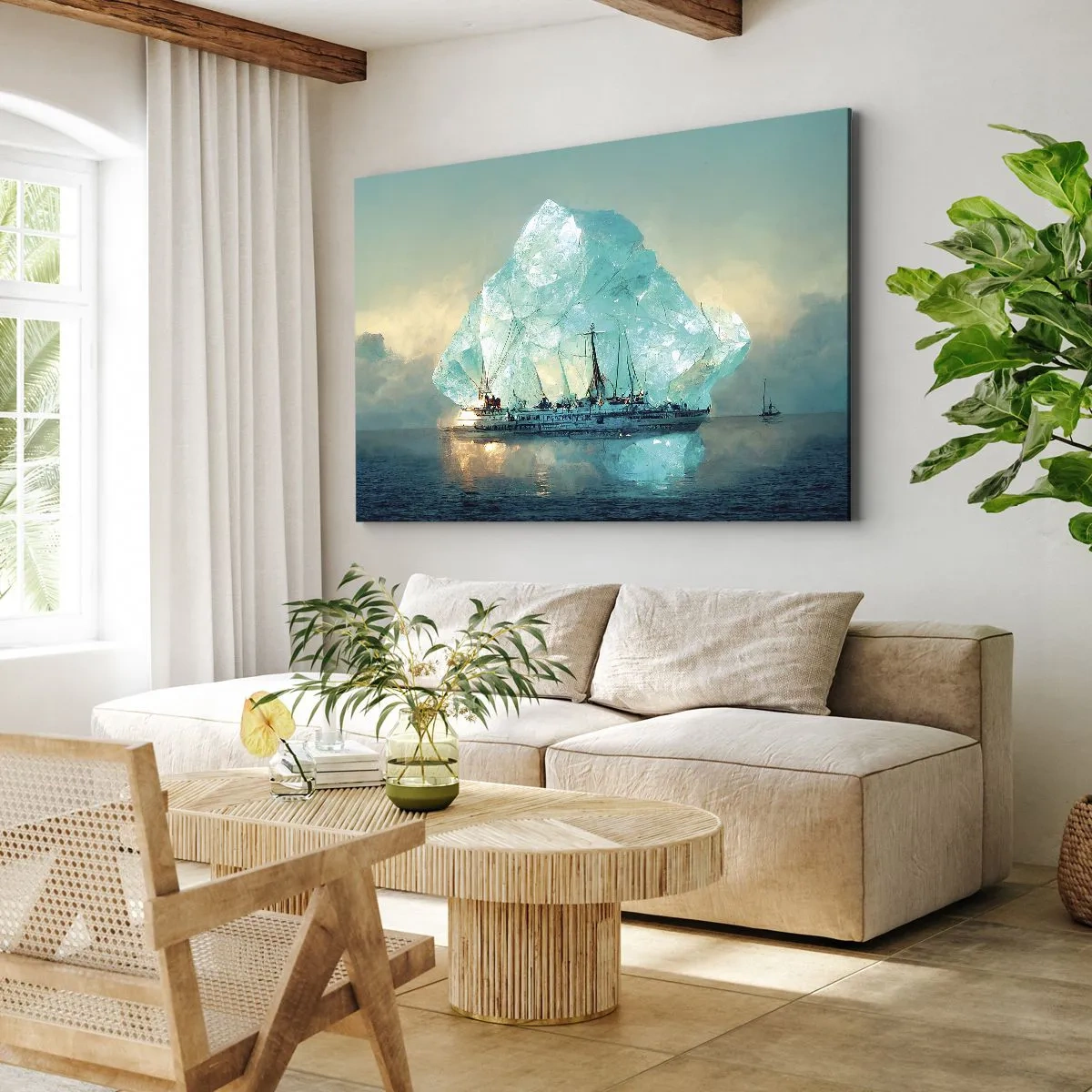 Tablou pe pânză - Diamant arctic - 70x50 cm
