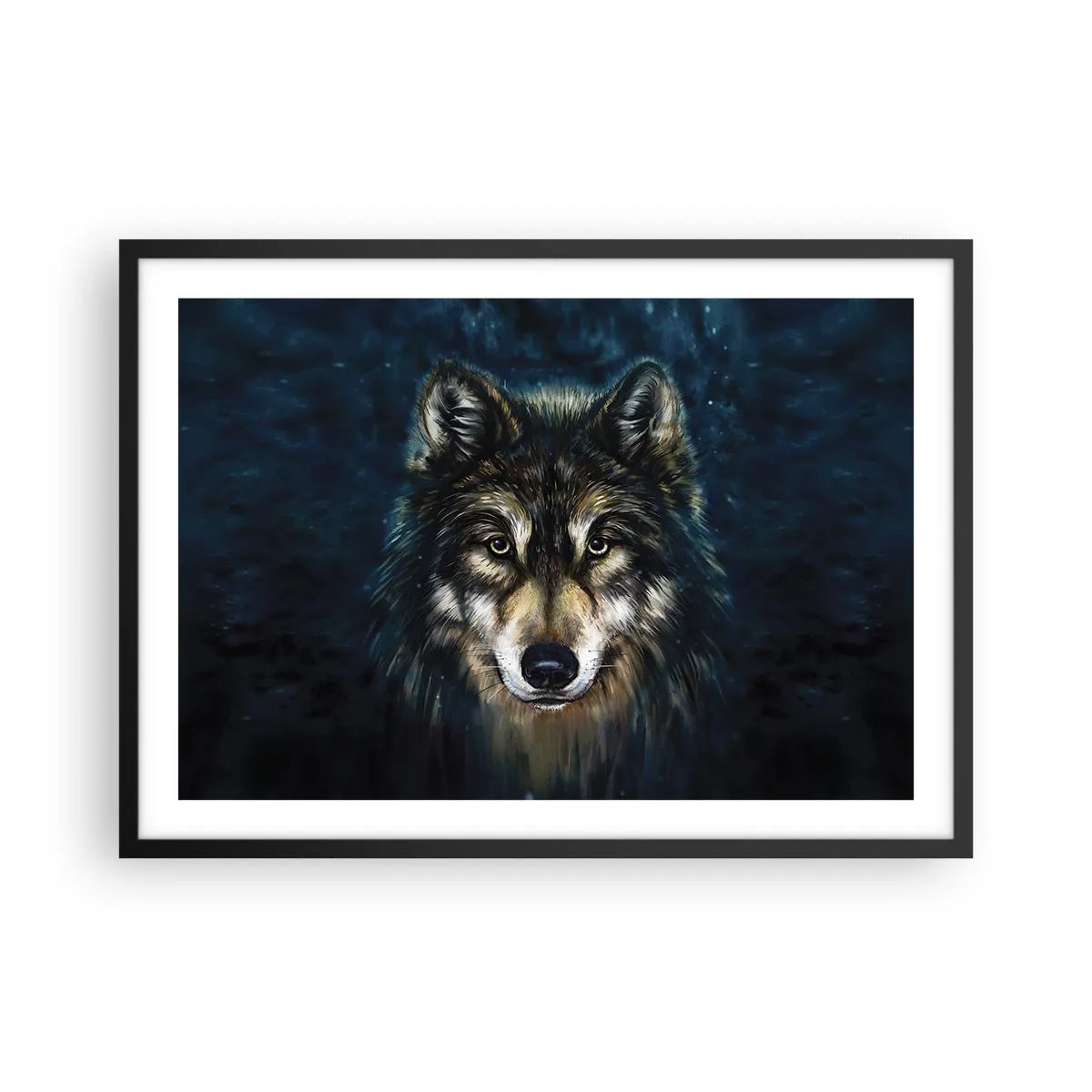 Poster în ramă neagră - Alfa? Și omega - 70x50 cm