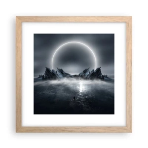 Poster în ramă de stejar deschis - Final de poveste - 30x30 cm