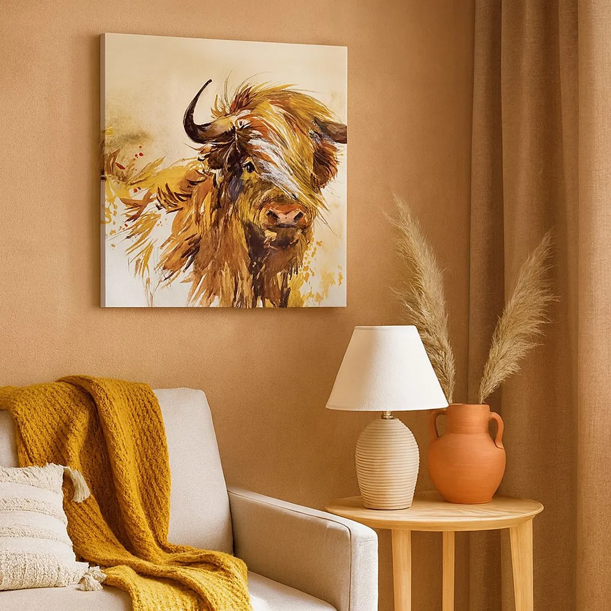 Tablou pe pânză - Mândria vânătorului - 30x30 cm