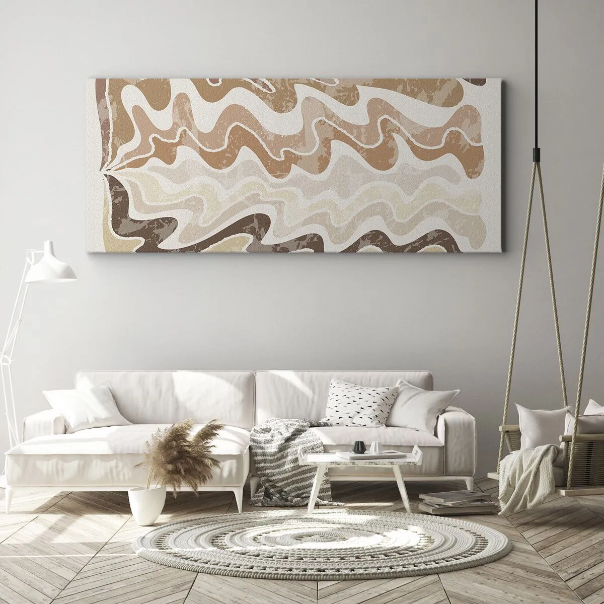 Tablou pe pânză - Energie bună - emoții bune - 120x50 cm