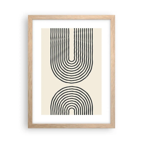 Poster în ramă de stejar deschis - În curând... - 30x40 cm