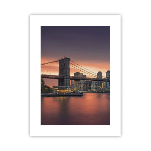 Poster - Scufundate în tăcerea liliachie - 30x40 cm