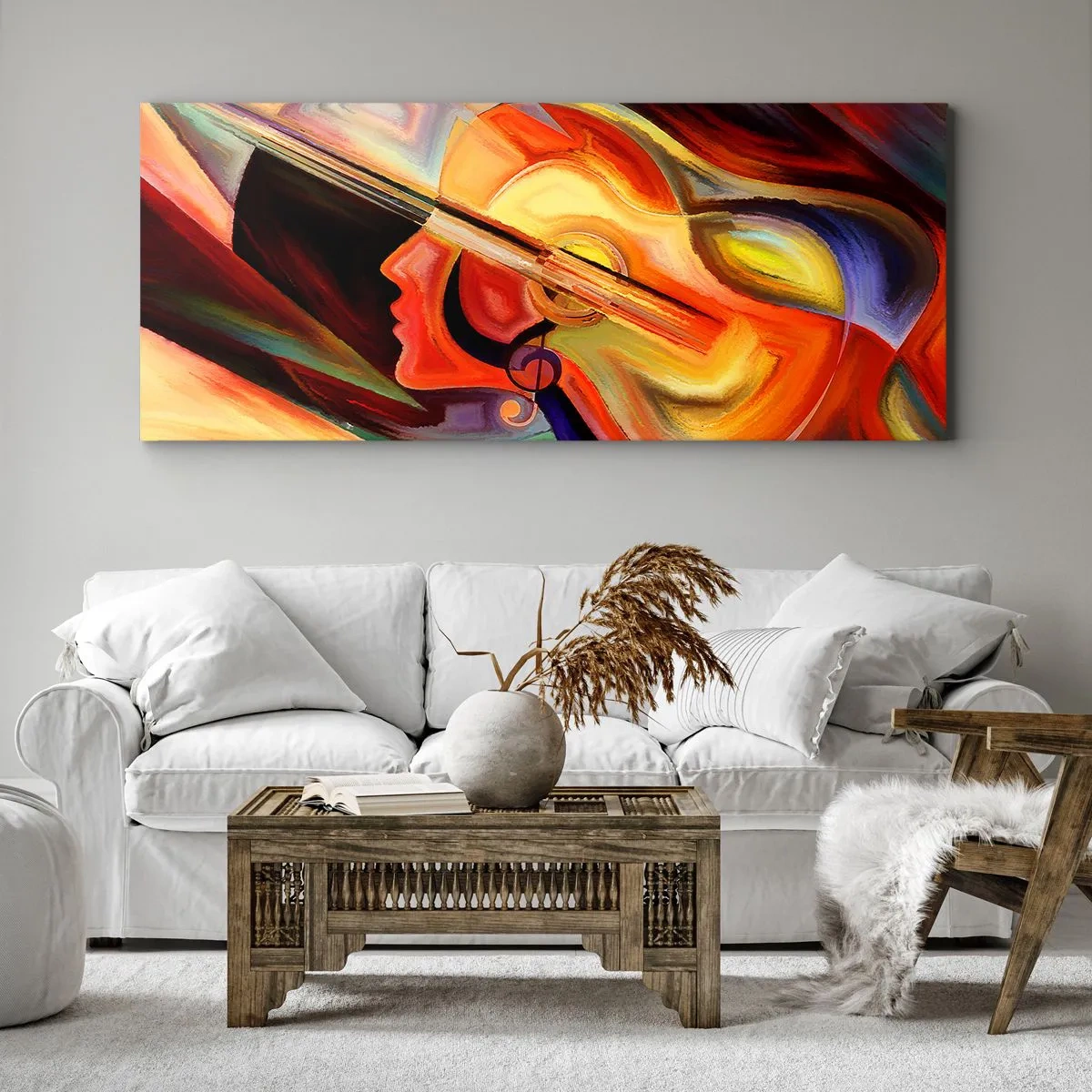 Tablou pe pânză - Și totul merge bine - 100x40 cm