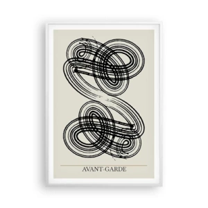 Poster în ramă albă - A apărut spontan - 70x100 cm