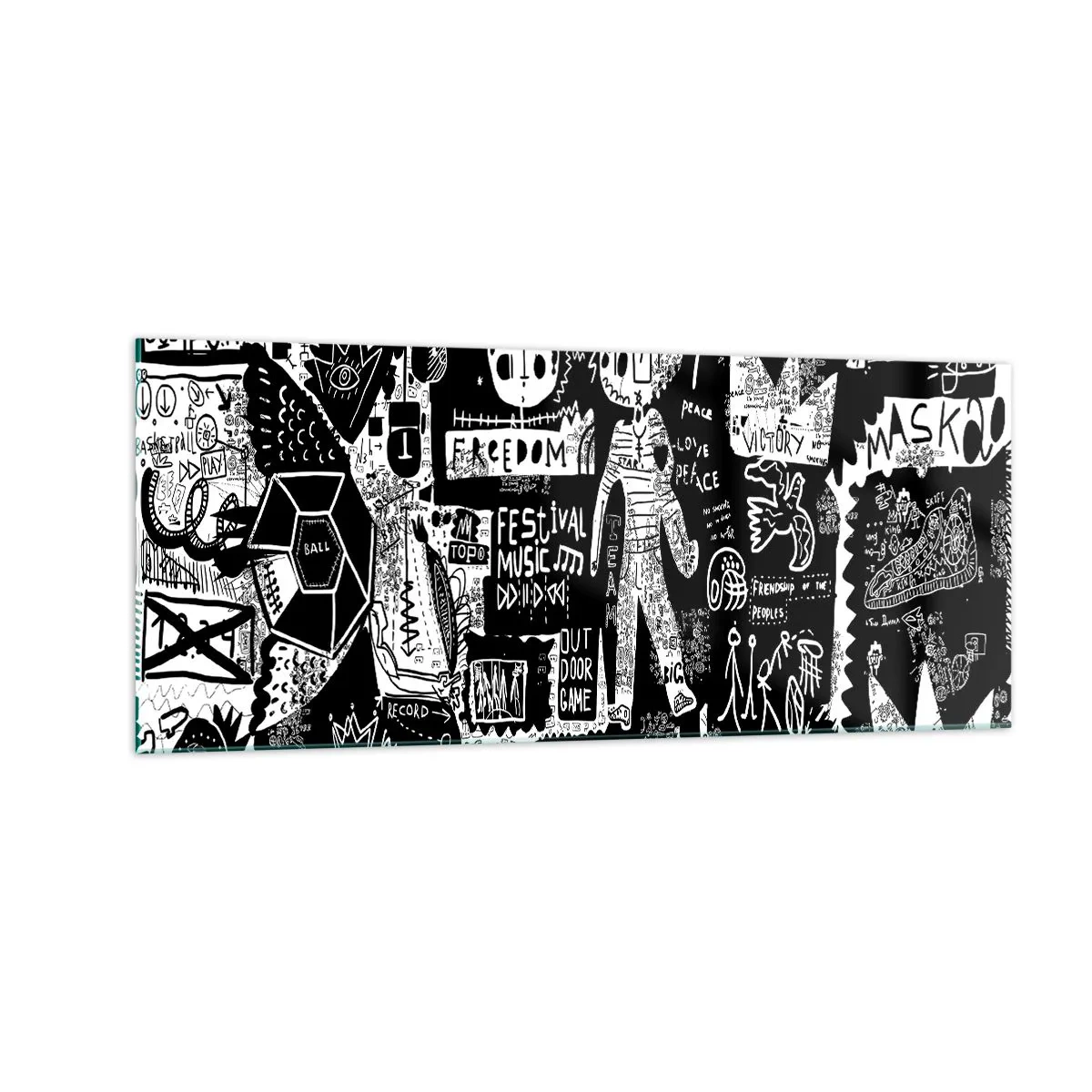 Tablou pe sticlă - Tinerețea duhovnicească a legii și a bucuriei - 100x40 cm