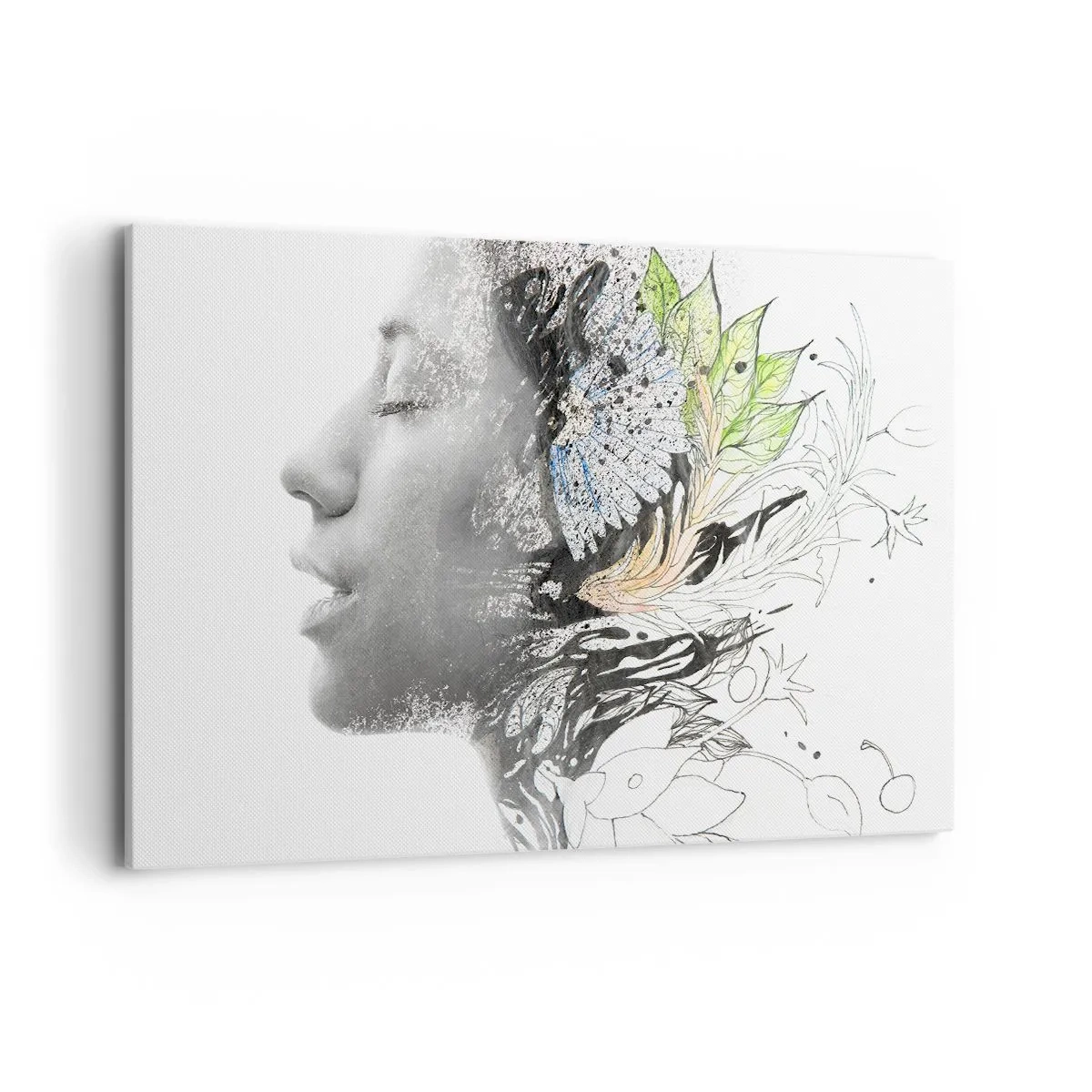 Tablou pe pânză - Scufundată în natură - 120x80 cm