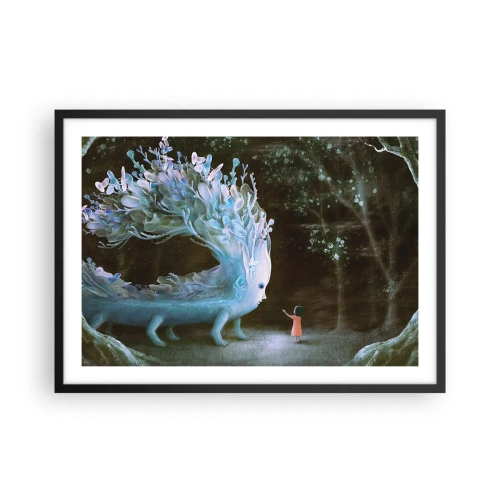 Poster în ramă neagră - Întâlnire fantastică - 70x50 cm