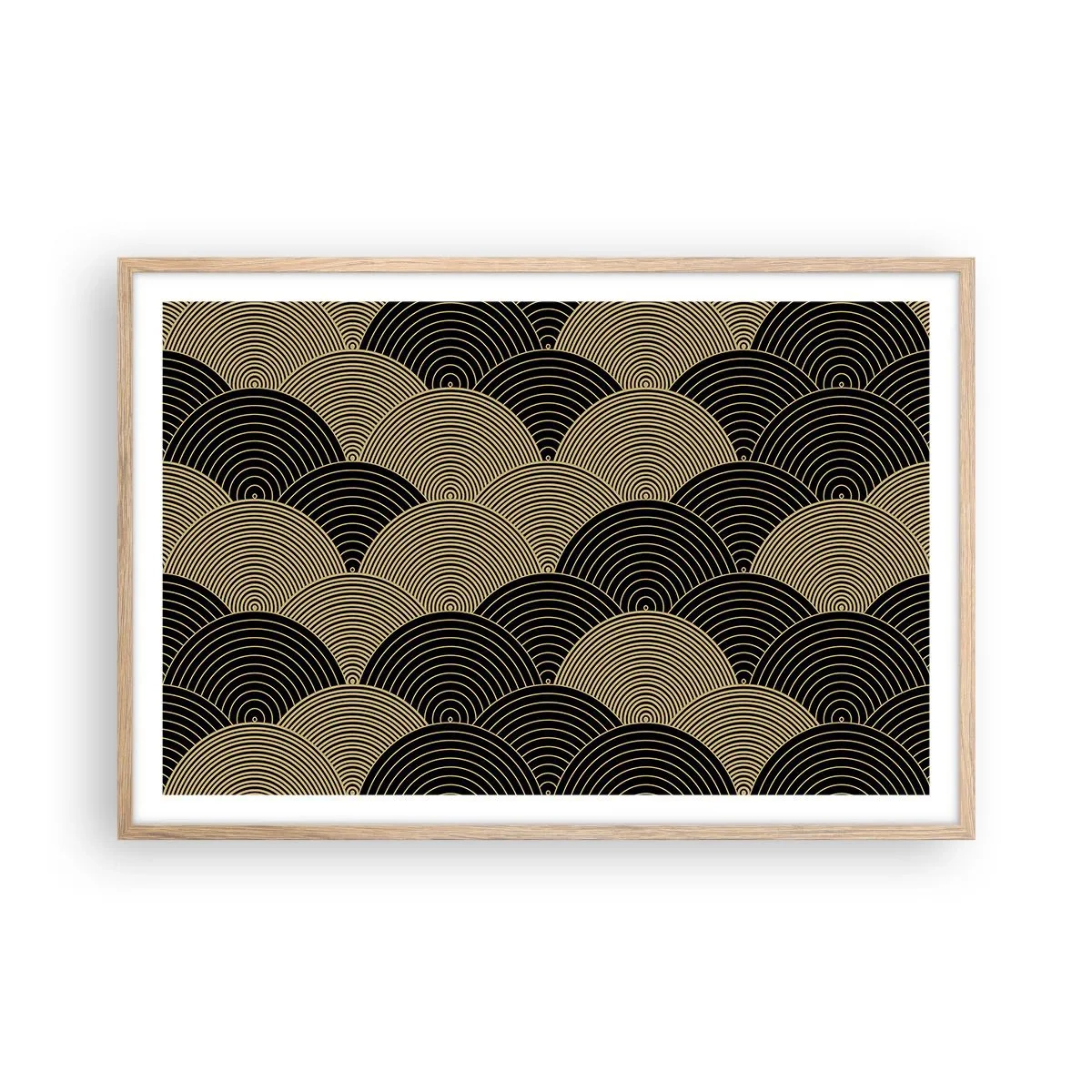 Poster în ramă de stejar deschis - Unitate în multiplicitate - 91x61 cm